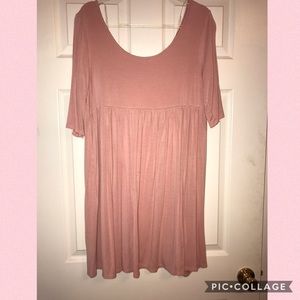 Curvysense 3xl Pink Baby Doll Top